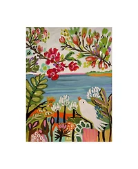 Karen Fields Birds in the Garden Ii Canvas Art - 20" x 25"