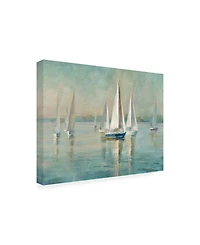 Danhui Nai Sailboats at Sunrise Canvas Art - 36.5" x 48"