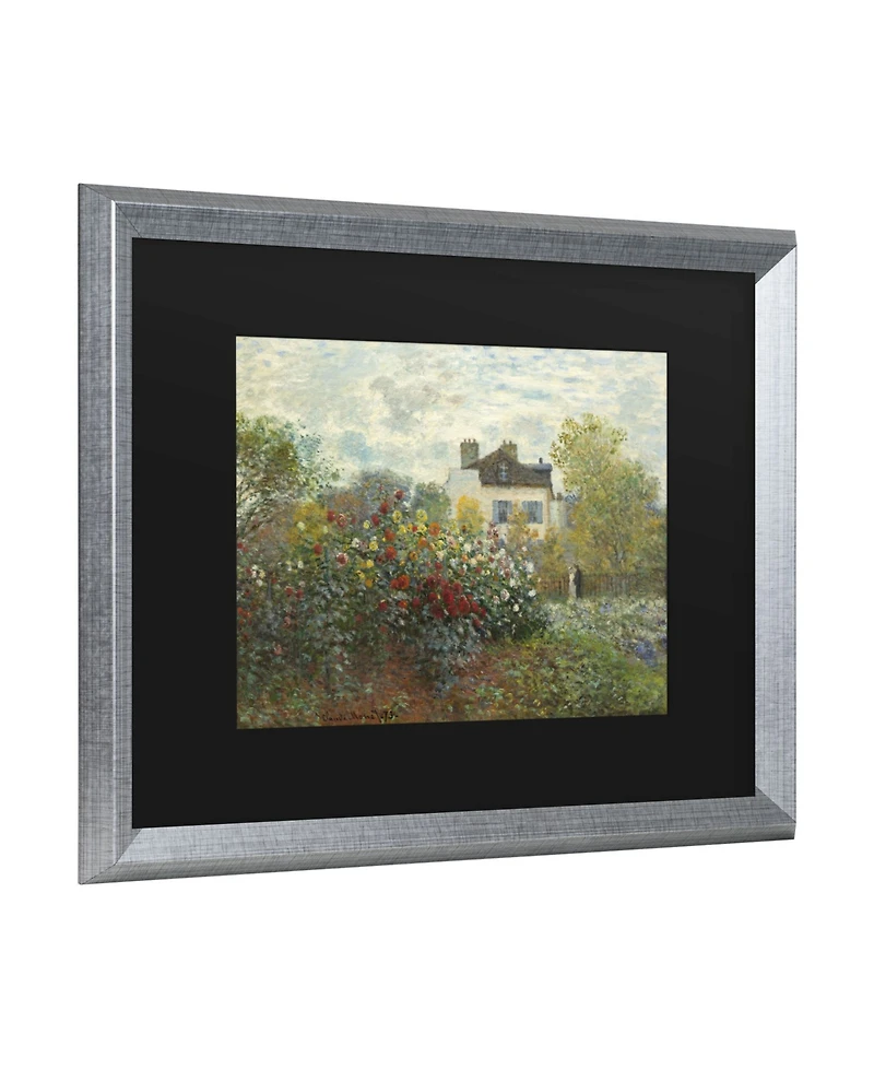 Claude Monet The Artist's Garden in Argenteuil Matted Framed Art