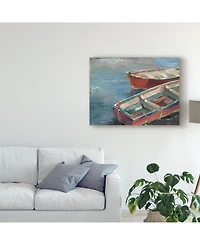 Ethan Harper Boats By the Lake I Canvas Art - 20" x 25"