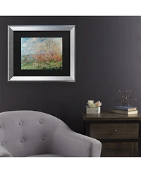 Claude Monet Spring 1880 Matted Framed Art - 27" x 33"