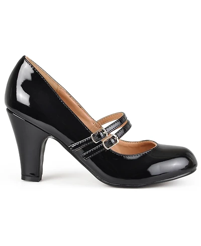 Journee Collection Women's Wendy Double Strap Heels