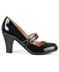 Journee Collection Women's Wendy Double Strap Heels