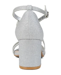Journee Collection Women's Bella Strappy Block Heel Dress Sandals