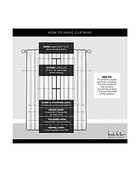 Nicole Miller Hexa Geometric Print Hidden Tab Top Curtain Panel Pair, 54" X 96"