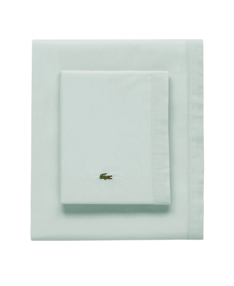 Lacoste Home Solid Cotton Percale Pillowcase Pair, King