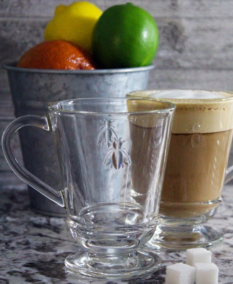 La Rochere Napoleon Bee 9-ounce Coffee Cups, Set of 6