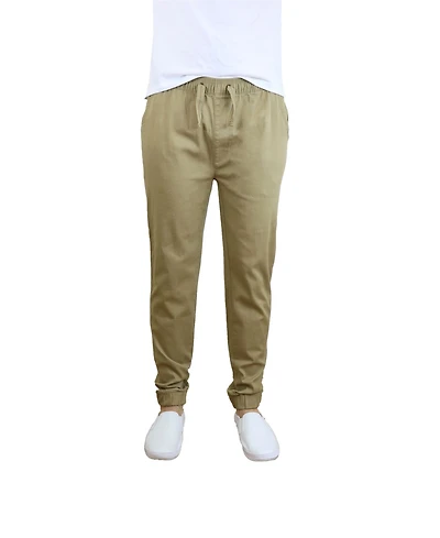 Galaxy By Harvic Men's Basic Stretch Twill Joggers