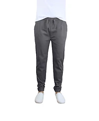 Galaxy By Harvic Men's Basic Stretch Twill Joggers