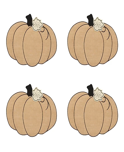 Elrene Burlap Pumpkin Placemat, Set of 4