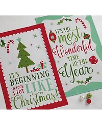 Design Imports Assorted Holiday Fun Printed Dishtowel Set