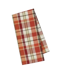 Design Imports Pumpkin Spice Plaid Dishtowel