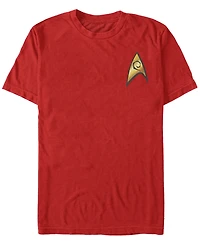 Star Trek Men's The Original Series Engineer Starfleet Insignia Short Sleeve T-Shirt