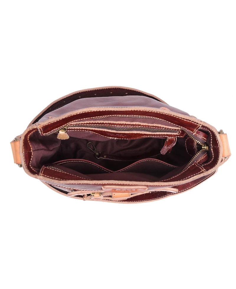 Old Trend Women's Genuine Leather Leeds Castle Crossbody Bag