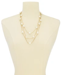 Charter Club Gold-Tone Imitation Pearl Multi-Row Necklace, 20" + 2" extender, Created for Macy's