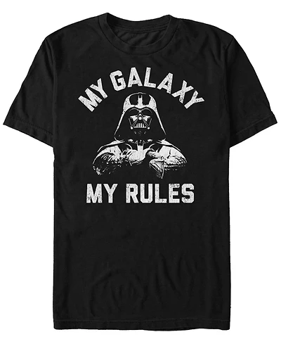 Star Wars Men's Classic Darth Vader My Galaxy Rules Short Sleeve T-Shirt