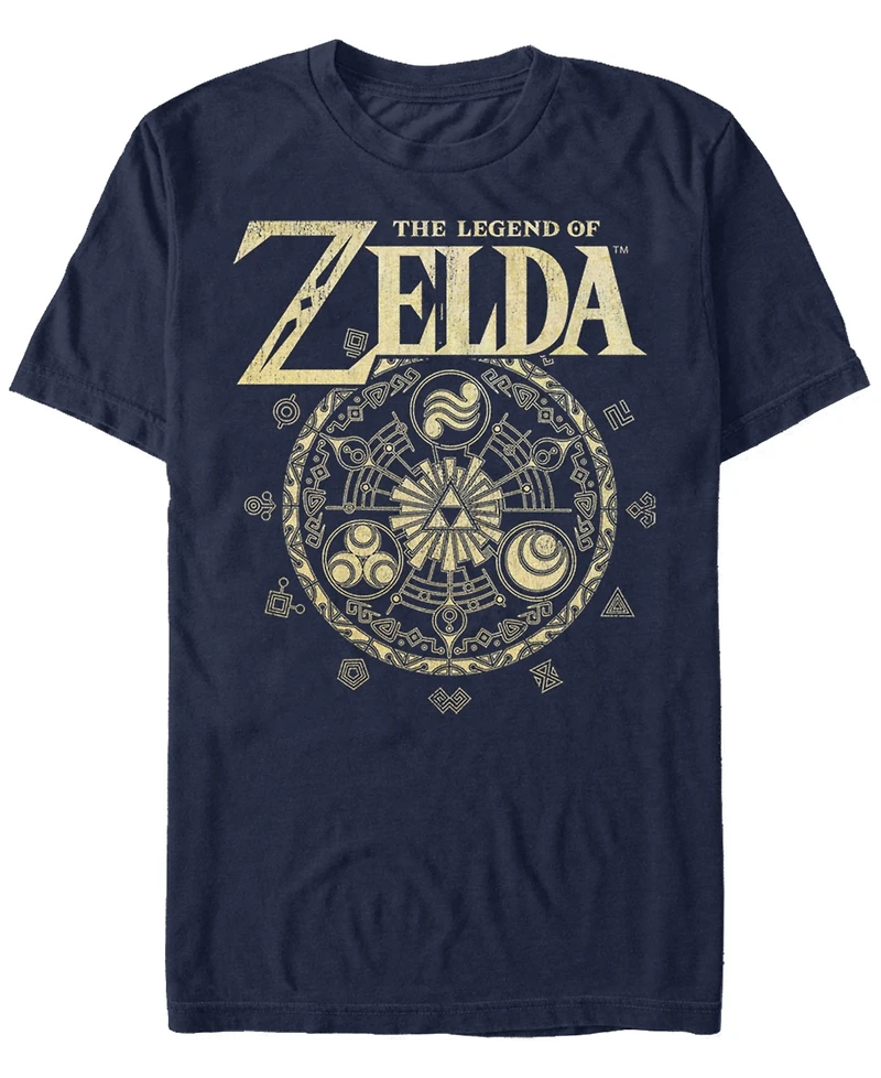 Nintendo Men's Legend of Zelda Magic Circle Vector Short Sleeve T-Shirt