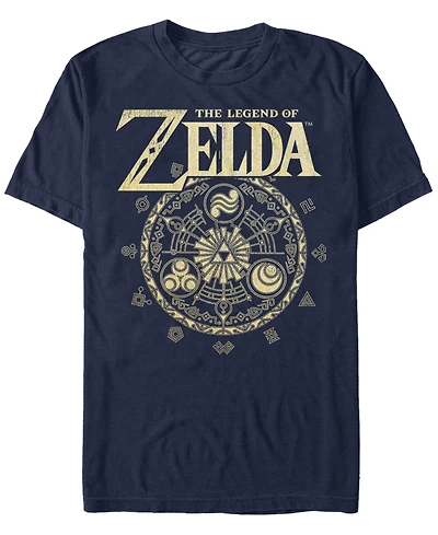 Nintendo Men's Legend of Zelda Magic Circle Vector Short Sleeve T-Shirt