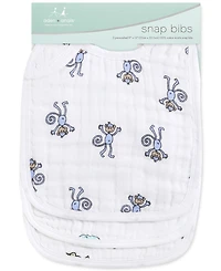 aden by aden + anais Baby Boys or Baby Girls Jungle Bibs, Pack of 3