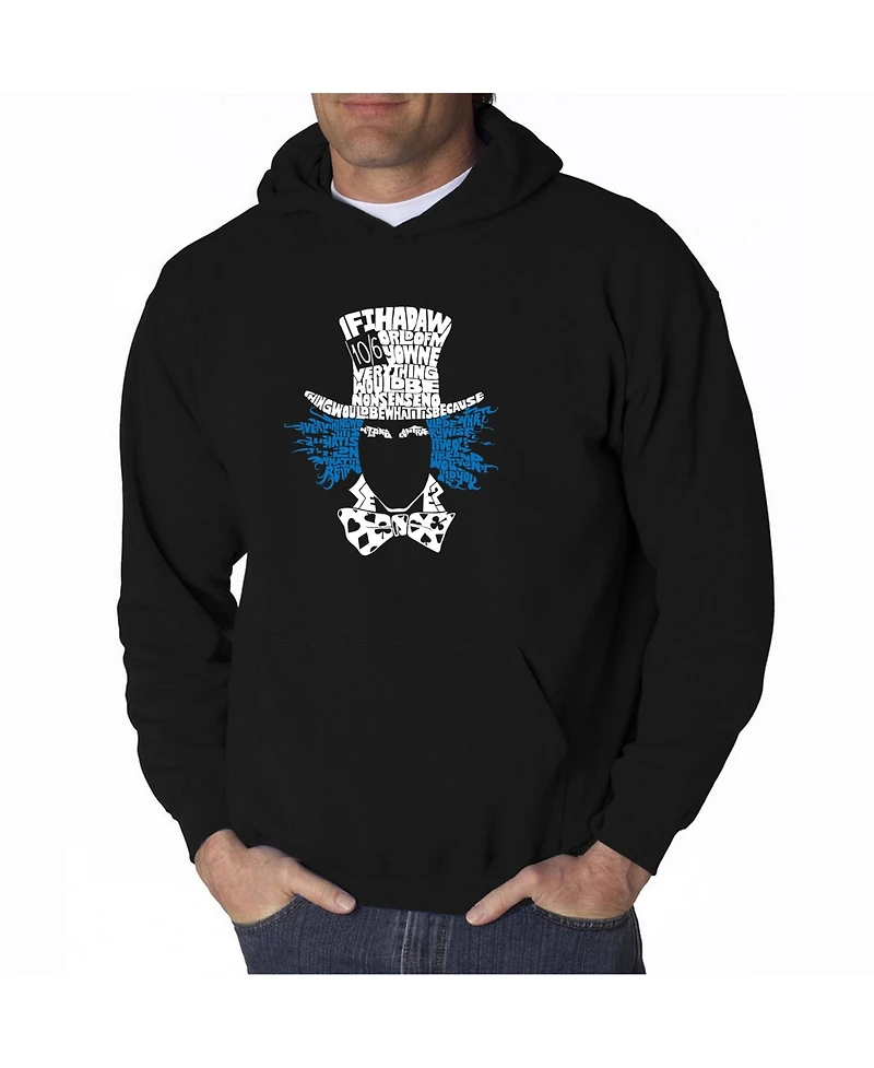 La Pop Art Men's Word Hoodie - The Mad Hatter
