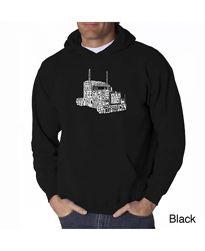 La Pop Art Men's Word Hoodie - Keep on Truckin