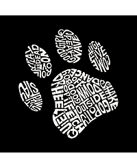 La Pop Art Men's Word Hooded Sweatshirt - Dog Paw
