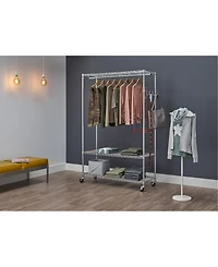 Trinity 3-Tier Rolling Garment Rack