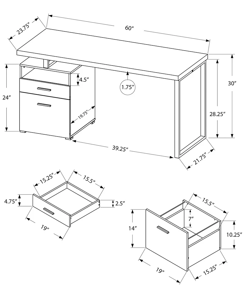 Monarch Specialties Computer Desk