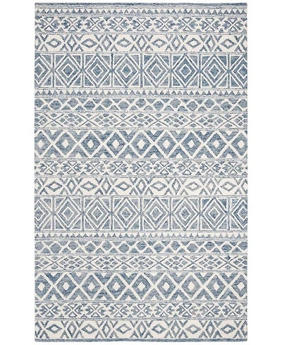 Lauren Ralph Lauren Theresa LRL6650A Ivory and Blue 8' X 10' Area Rug