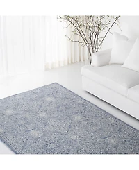 Lauren Ralph Lauren Etienne LRL6603M Blue and Ivory 9' X 12' Area Rug