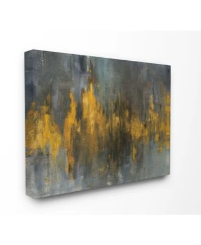 Stupell Industries Black Gold Abstract Fire Art Collection