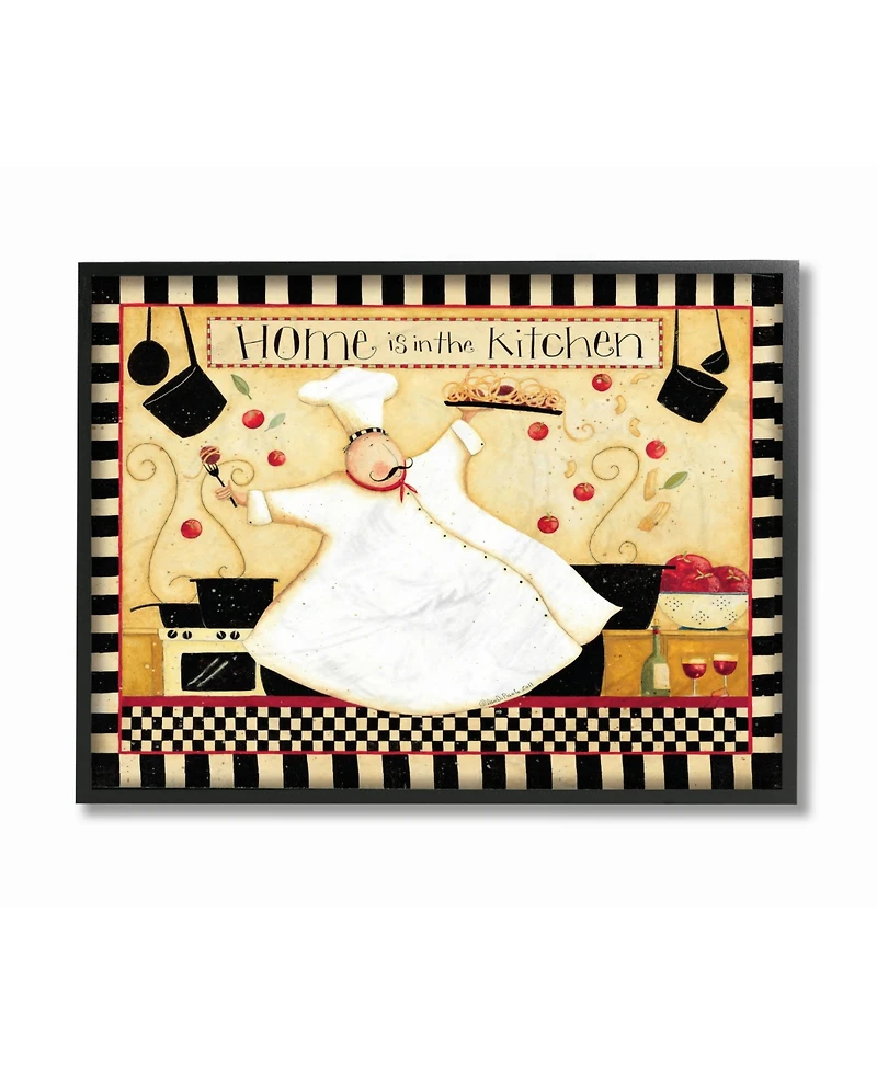 Stupell Industries Home Decor Home is in The Kitchen Framed Giclee Art, 16" x 20"