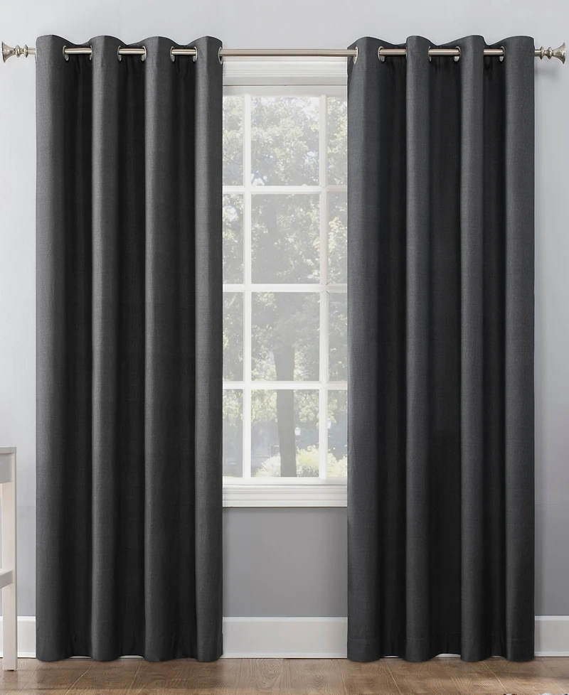 Duran Thermal Insulated 100% Blackout Grommet Curtain Panel