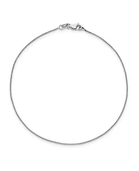 Spiga Chain Anklet in 14k White Gold