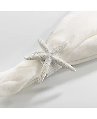 Saro Lifestyle Neptune Collection Starfish Napkin Ring, Set of 4