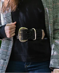 I.n.c. International Concepts Wide Stretch Belt, Created for Macy's