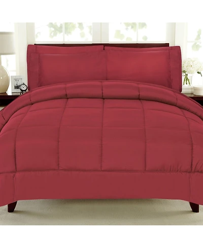 Sweet Home Collection Down Alternative Microfiber 7-Piece Comforter Set, Twin/Twin Xl
