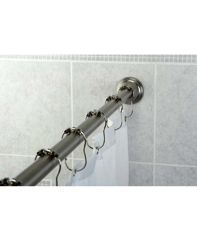 Kingston Brass Decorative Flange 72-inch Tension Shower Rod
