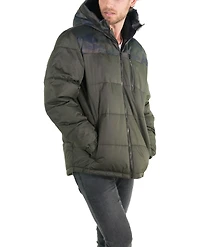 Men's Twill Block Puffer Jacket