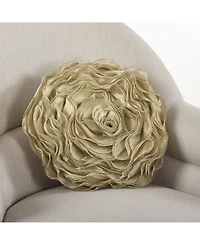 Saro Lifestyle Rose Decorative Pillow, 16" Round