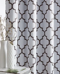 Hlc.me Lattice Print Drape Blackout Curtains Pattern - Weather Insulated Curtains