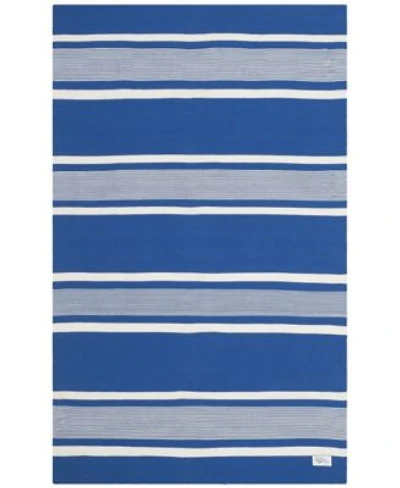 Lauren Ralph Lauren Hanover Stripe LRL2461C Blue Outdoor Area Rug Collection