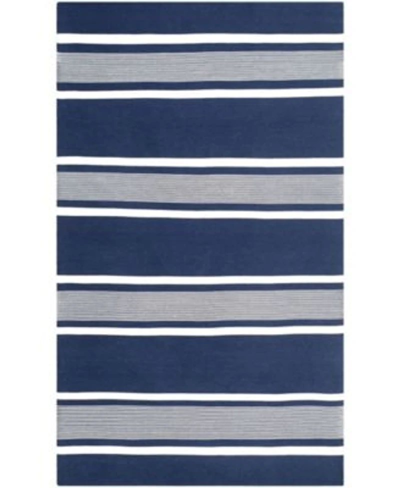 Lauren Ralph Lauren Hanover Stripe LRL2461A Navy Outdoor Area Rug Collection