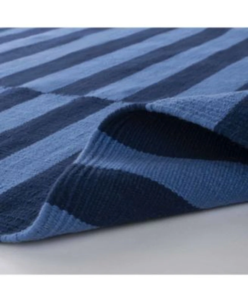 Lauren Ralph Lauren Ludlow Stripe Lrl7350a Indigo Area Rug Collection