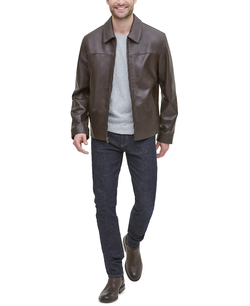 Cole Haan Men's Leather Jacket, Created for Macy's