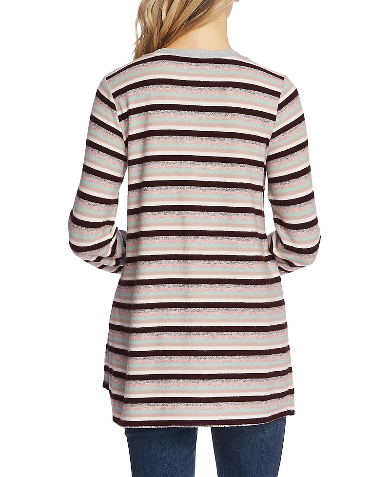 Vince Camuto Striped Crewneck Sweater