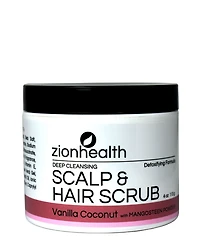 Zion Health Hair Scrub, Vanilla Coconut Scent, 4 oz