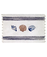 Avanti Blue Lagoon Ombre Seashells Bath Rug, 20" x 30"