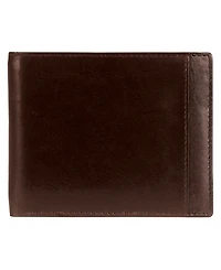 Mancini Casablanca Collection Men's Rfid Secure Center Billfold with Removable Center Wing Passcase