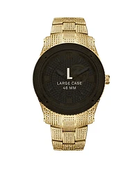 Jbw Men's Jet Setter Gmt 18K Gold-Plated Stainless Steel Bracelet Watch 46mm